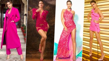 5 Pink Outfits From Kriti Sanon's Wardrobe That Are Every Girl's Delight!