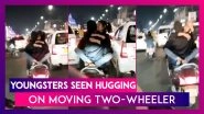 Viral Video: Youngsters Seen Hugging On Moving Two-Wheeler In Lucknow&rsquo;s Hazratganj, Probe Underway By UP Police