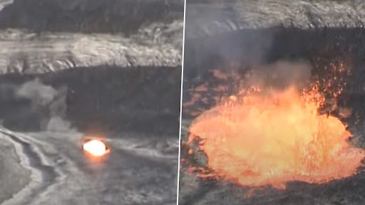 Bag of Compost Thrown Off a Cliff Awakens a Volcano? Video of Item Exploding As It Lands Goes Viral