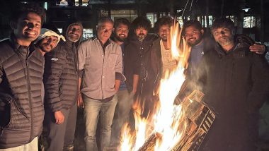 Leo: Thalapathy Vijay and Director Lokesh Kanagaraj Enjoy Campfire With Team in Kashmir (View Pic)