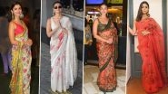 5 Printed Sarees to Steal from Alia Bhatt's&nbsp;Wardrobe!