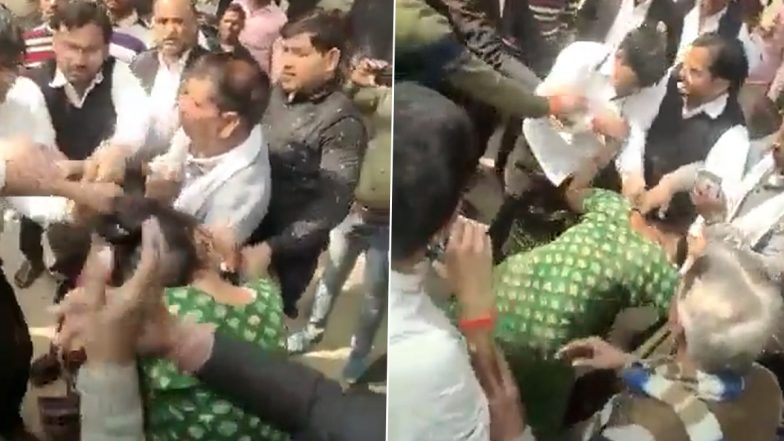 Video: Woman Thrashed by In-Laws, Lawyers Outside Court Premises in Etah, Police Launch Probe