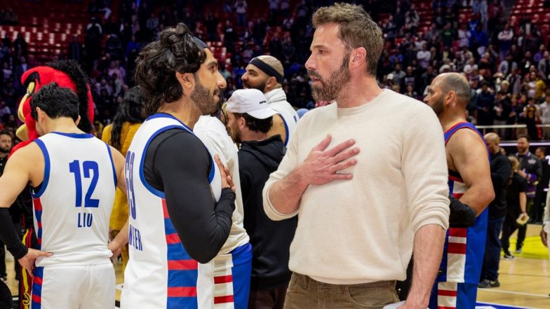 Ranveer Singh Interacts With Ben Affleck at NBA All-Star Celebrity Game in Utah (View Pic)