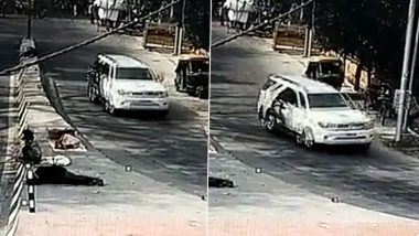 Lucknow Hit-and-Drag Case: Rickshaw Driver Dies After Car Drags Him For Several Kilometers (Watch Video)