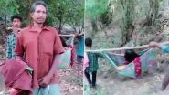 Andhra Pradesh: Pregnant Woman Taken to Hospital on Makeshift Palanquin in Rolugunta Mandal Due To Hilly Terrain, Newborn Dies (Watch Video)