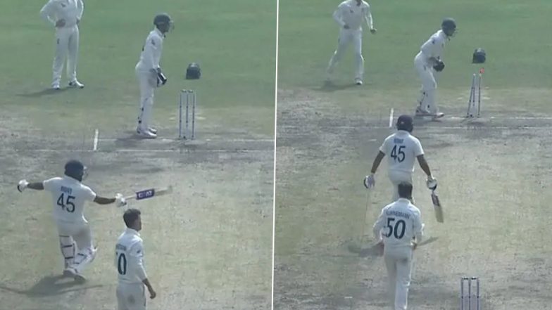 Rohit Sharma Sacrifices His Wicket for Cheteshwar Pujara and Team Cause, Fans React With Love!