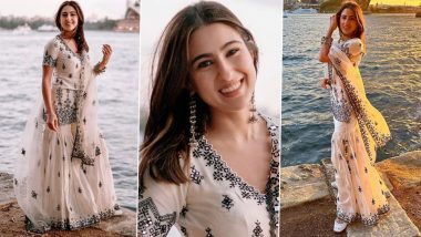 Sara Ali Khan Shines Bright in White Ethnic Wear Amid Picturesque Locales of Sydney (View Pics)