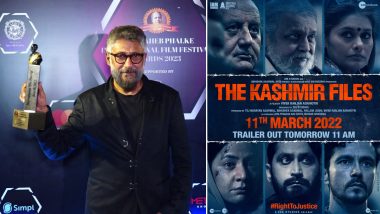 Dadasaheb Phalke International Film Festival Awards 2023: Vivek Agnihotri’s The Kashmir Files Bags Best Film Award, Director Dedicates Win to ‘All Victims of Religious Terrorism’