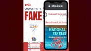 Fake Website Posing As Official Site of National Technical Textiles Mission Offering Jobs, PIB Fact Check Reveals the Truth
