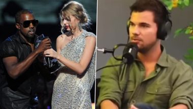 Taylor Lautner Reveals He Regrets Not Stopping Kanye West From Interrupting Ex-Girlfriend Taylor Swift During the Infamous VMAs Moment (Watch Video)