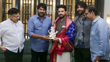 Anurag Thakur Meets Chiranjeevi and Nagaarjuna in Hyderabad; Union Minister Discusses About Indian Film Industry