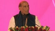 Uttar Pradesh Global Investors Summit 2023: India's Business Community is Seen with Trust, Respect as Wealth Contributor, Says Rajnath Singh (Watch Video)