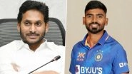 IND vs AUS 1st Test 2023: Andhra Pradesh CM YS Jagan Mohan Reddy Congratulates KS Bharat on Test Debut