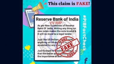 Scribbling on Bank Note Makes It Invalid? Govt Bust Fake Viral Message