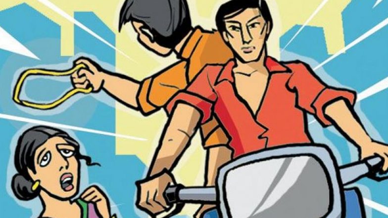 Navi Mumbai Shocker: Miscreants Snatch Rs 80,000 Gold Chain From Woman’s Neck in Kharghar (Watch Video)