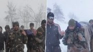 Indian Army Soldiers Carry Pregnant Woman for Five Kilometers Amid Heavy Snowfall in Jammu and Kashmir&rsquo;s Kupwara (See Pics)