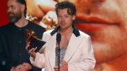 Grammys 2023: Harry Styles Wins Best Pop Vocal Album for Harry&rsquo;s House, Says &lsquo;This Album Has Been the Greatest Experience of My Life&rsquo; (Watch Video)