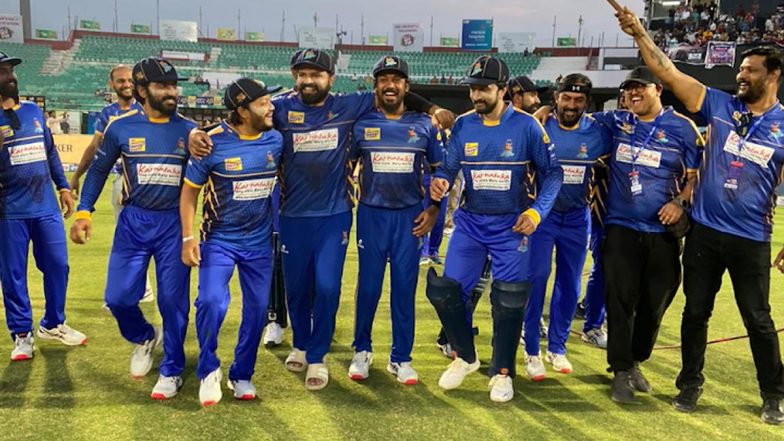 Kerala Strikers vs Karnataka Bulldozers CCL 2023 Match Update: Kiccha Sudeep's Team Wins by 8 Wickets! Jayaram Karthik Bags Best Bowler, Rajeev Pillai Is Best Batsman; Pradeep Man of the Match