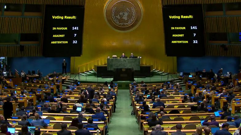 Russia-Ukraine War: 32 Countries Abstain Including India From UN General Assembly Vote on ‘Lasting Peace’ in Ukraine