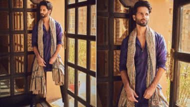 Shahid Kapoor Strikes a Royal Pose in Classy Ethnic Wear at Sidharth Malhotra and Kiara Advani's Wedding (View Pics)