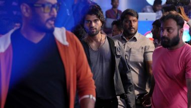 Vijay Deverakonda Attends Chennai Blitz vs Home Team Hyderabad Black Hawks’ Prime Volleyball League Match at the Gachibowli Indoor Stadium