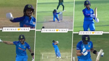 ‘Copy-Paste’ Jemimah Rodrigues Recreates Virat Kohli’s MCG Heroics With A Match-Winning Knock Against Pakistan in Women’s T20 World Cup 2023, ICC Shares Video Collage