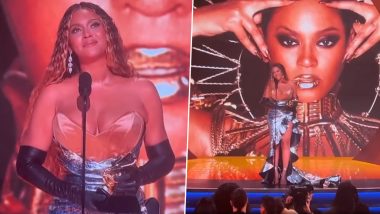 Grammys 2023: Beyoncé Pays Tribute to Her Late Gay Uncle and Thanks the Queer Community For Their 'Love' During Her Emotional Award Acceptance Speech (Watch Video)