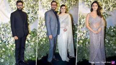 Sidharth Malhotra-Kiara Advani Wedding: Alia Bhatt, Ajay Devgn, Abhishek Bachchan and More Make Their Grand Entrance at the Reception (View Pics)