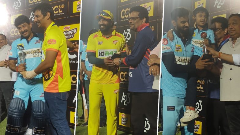 CCL 2023: Manoj Tiwari Adjudged Man of the Match, Vishnu Vishal Declared Best Batsman and Aditya Ojha Best Bowler in Chennai Rhinos vs Bhojpuri Dabanggs Match