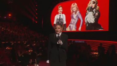 Grammys 2023: Madonna Asks ‘Are You Ready for a Little Controversy?’ While Presenting at the Award Show (Watch Video)