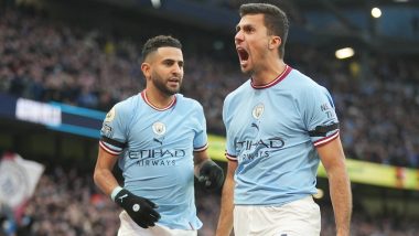 Manchester City 3–1 Aston Villa, Premier League 2022–23: The Citizens Bag All Three Points to Close Gap Behind Leaders Arsenal (Watch Goal Video Highlights)