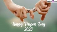 Propose Day 2023 Images and HD Wallpapers for Free Download Online: Share WhatsApp Messages, Romantic Quotes, Wishes, GIFs and Special Greetings on the Second Day of Valentine&rsquo;s Week