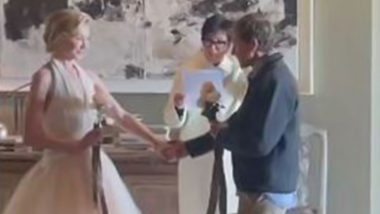 Ellen DeGeneres and Wife Portia De Rossi Renew Wedding Vows With Kris Jenner's Help (Watch Video)