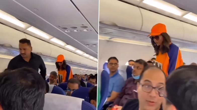 Deepika Padukone Gets Spotted on a Flight by a Passenger While on Her Way to the Washroom (Watch Video)