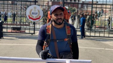 Shihab Bhai From Kerala Enters Pakistan to Complete His Journey on Foot to Saudi Arabia for Hajj (See Pics and Video)