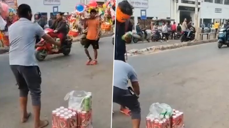 Uttar Pradesh: Man Offers Beer To Kanwariyas on Road in Aligarh, Arrested (Watch Video)