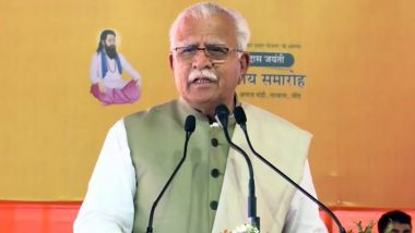 Haryana CM Manohar Lal Says State Committed To Play Key Role in Making India USD 5 Trillion Economy by 2024