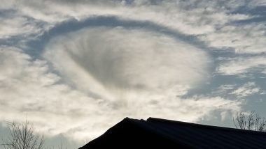 UFO or Mini Tornado? Strange Cloud Formation In Kentucky Sparks Rumours After a ‘Hole Punch Cloud’ Was Spotted; View Image
