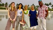 Akshata Murthy, UK First Lady and Wife of PM Rishi Sunak, Spotted Holidaying With Her Father Narayan Murthy at Benaulim Beach in Goa (See Pics and Video)