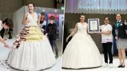 A Wedding Dress You Can Eat? Guinness World Record Set for the Largest Wearable Cake Dress (Supported) Weighing 131 kg; View Images