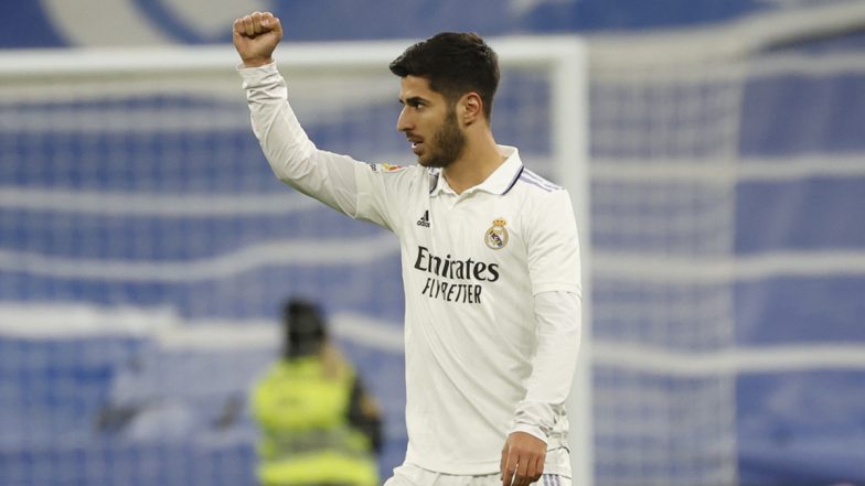 Real Madrid 2–0 Valencia, La Liga 2022–23: Marco Asensio Scores a Stunner As Los Blancos Cruise Past Ten-Man Valencia (Watch Goal Video Highlights)