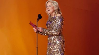 Grammys 2023: Dr Jill Biden, First Lady of the United States, Presents Award for Song of the Year (View Pics and Video)