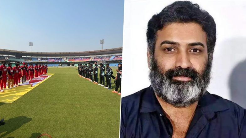 Nandamuri Taraka Ratna Gets Heartfelt Tribute at CCL 2023 Match 3 by Kerala Strikers and Telugu Warriors Teams