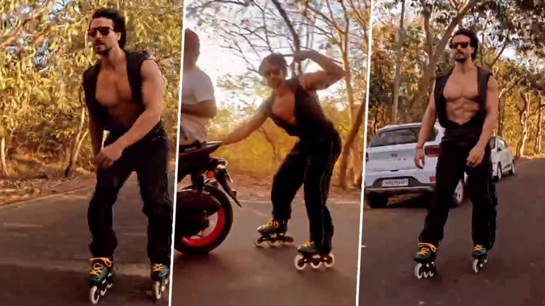 Bade Miyan Chote Miyan: Tiger Shroff Arrives in Style on Roller Skates on Set of Ali Abbas Zafar’s Next (Watch Video)