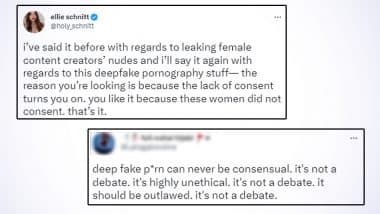 Xxx Is Reasoning - Deepfake Porn: Netizens Are Disturbed by AI's Use in Creating Morphed XXX  Videos That Draw Questions on Consent (View Tweets) | ðŸ‘ LatestLY