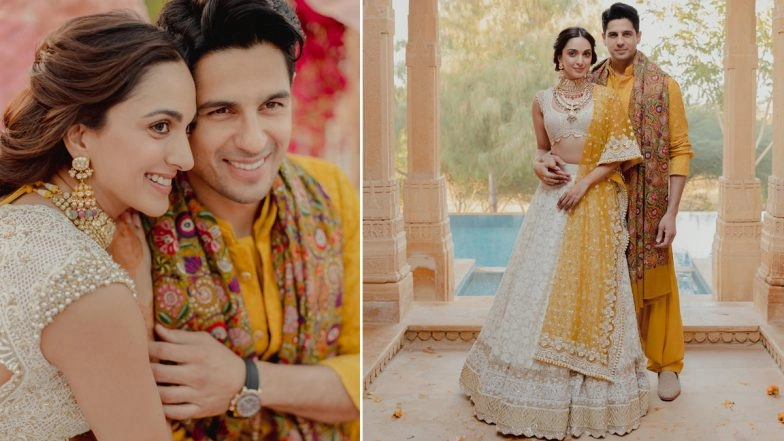 Sidharth Malhotra-Kiara Advani Get Mushy In Pics From Pre-Wedding Festivities, Says 'Pyaar Ka Rang Chadha Hai' (View Post)