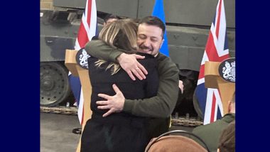 Volodymyr Zelensky Breaks Security Protocol To Hug BBC Ukraine Reporter During Press Conference in UK, Sweet Video Goes Viral