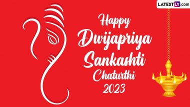 Dwijapriya Sankashti Chaturthi 2023 Wishes and Greetings: WhatsApp Messages, Images, HD Wallpapers and SMS for the Day Dedicated to Lord Ganesha