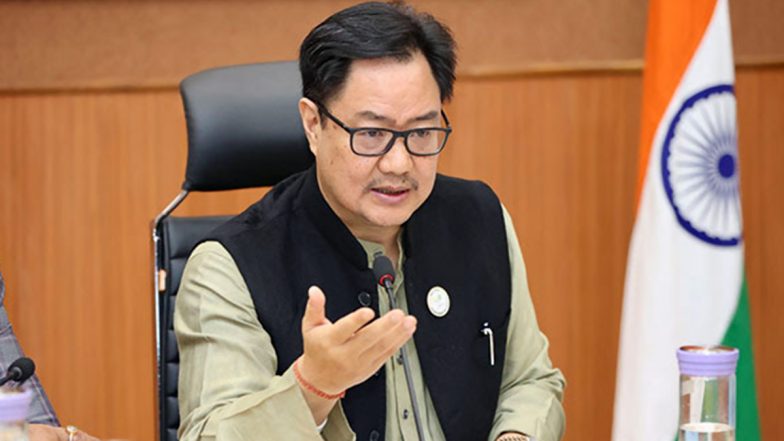 Kiren Rijiju Accident: Law Minister Survives Car-Truck Collision Near Banihal in Jammu and Kashmir (Watch Video)