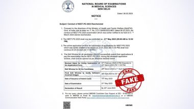 NEET-PG 2023 Exams Postponed Amid Protest at Jantar Mantar? Govt Busts Fake Message Circulating on Social Media